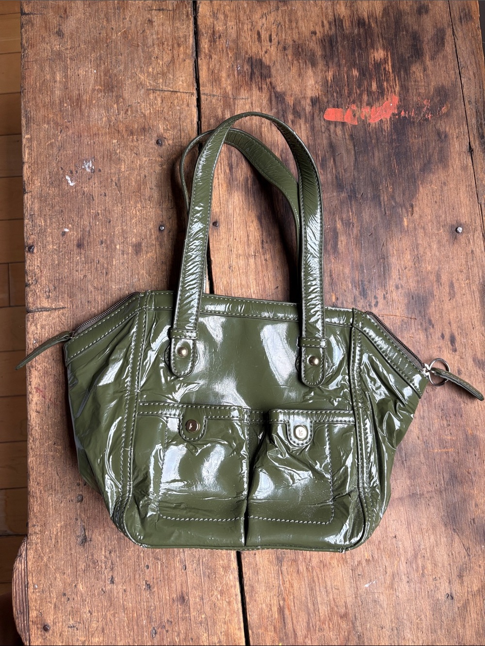 Y2K green bag